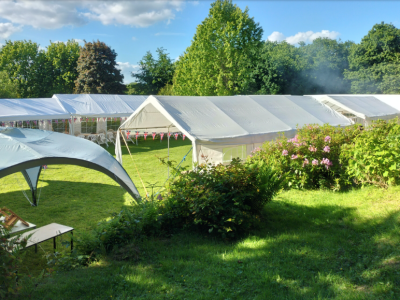 Outdoor event in the grounds of Holy Trinity